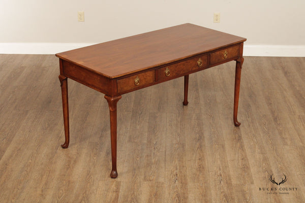 Baker Furniture Queen Anne Style Walnut Writing Desk