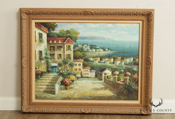 Mediterranean Coast Original Painting Signed 'Guntner'