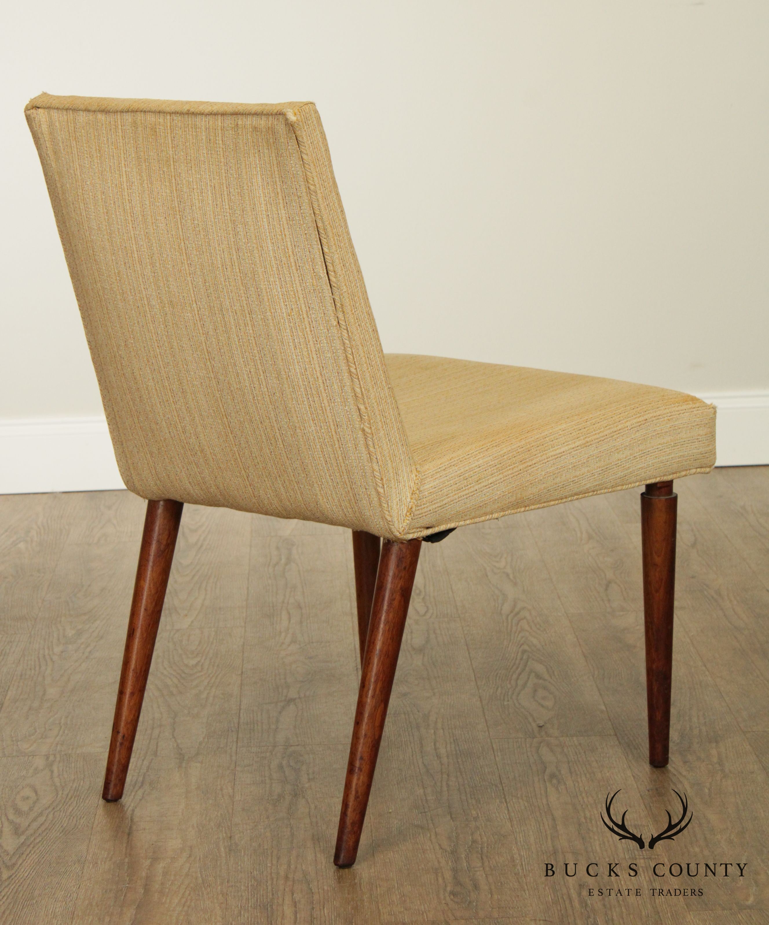 Mid Century Modern Walnut Side Chair Possibly Robsjohn Gibbings