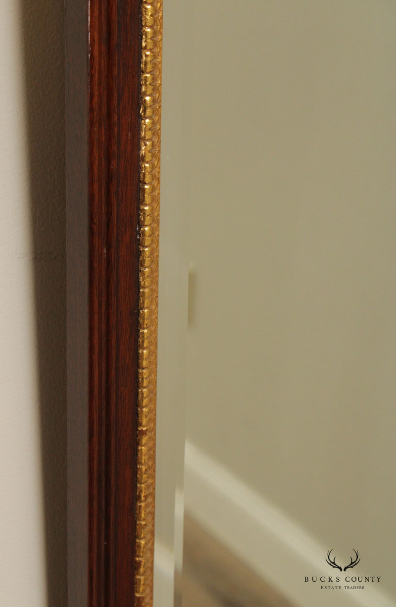 Henkel Harris Chippendale Style Partial Gilt Mahogany Wall Mirror (B)