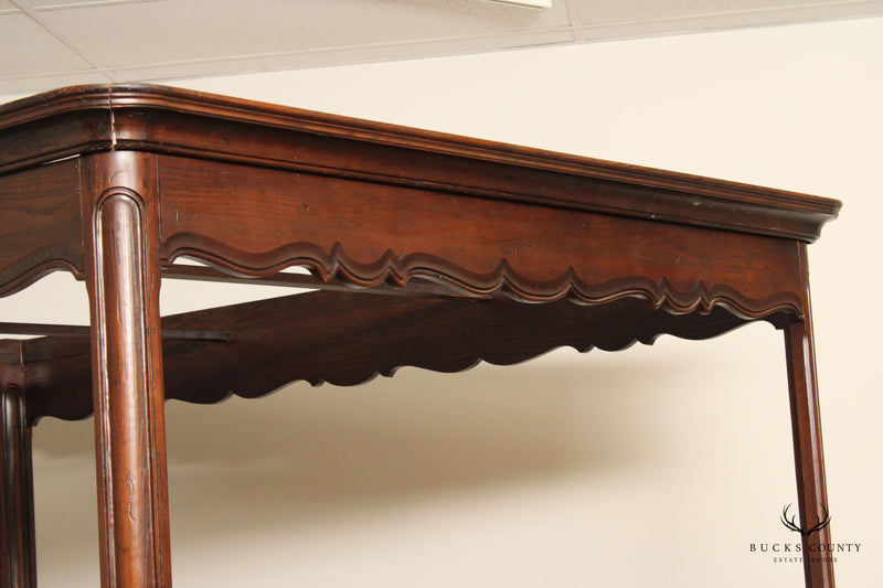 Henredon French Louis XV Style Oak Queen Size Canopy Bed