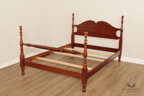 Stickley Early American Style Cherry Queen Size Poster Bed