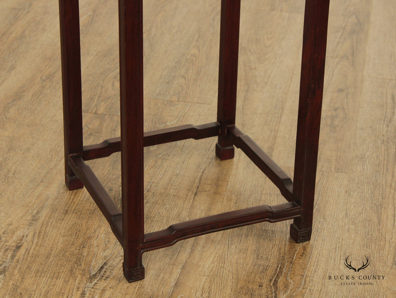 Asian Ming Style Rosewood Pedestal Stand