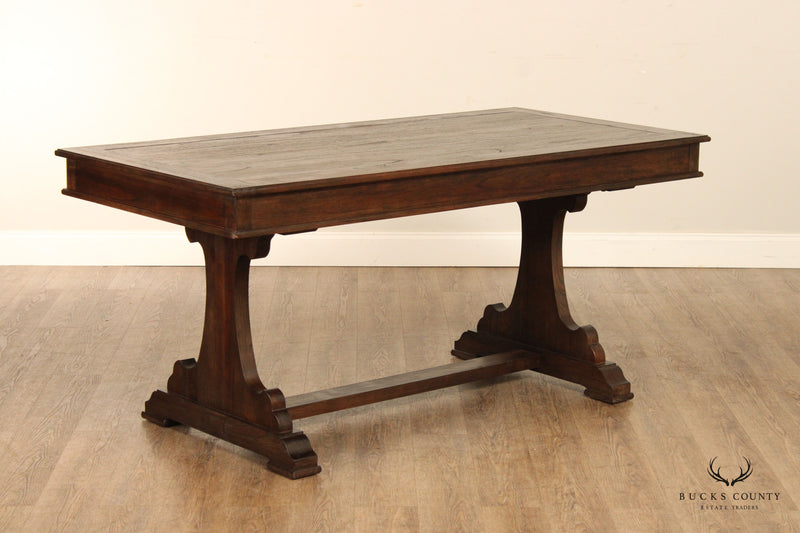 Hekman Trestle Base Three Drawer Writing Desk