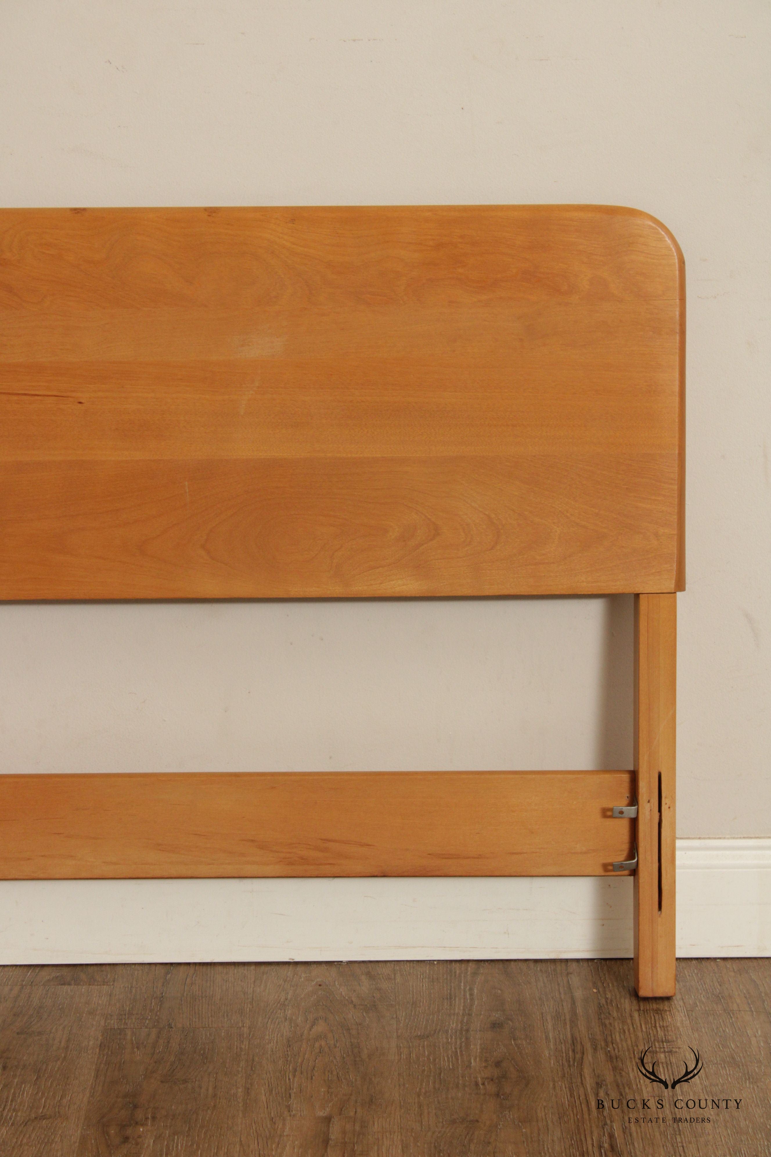 Mid Century Modern Maple Full Size Headboard