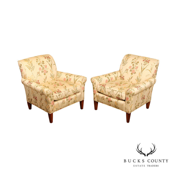 Sherrill Traditional Pair of Upholstered Lounge Chairs