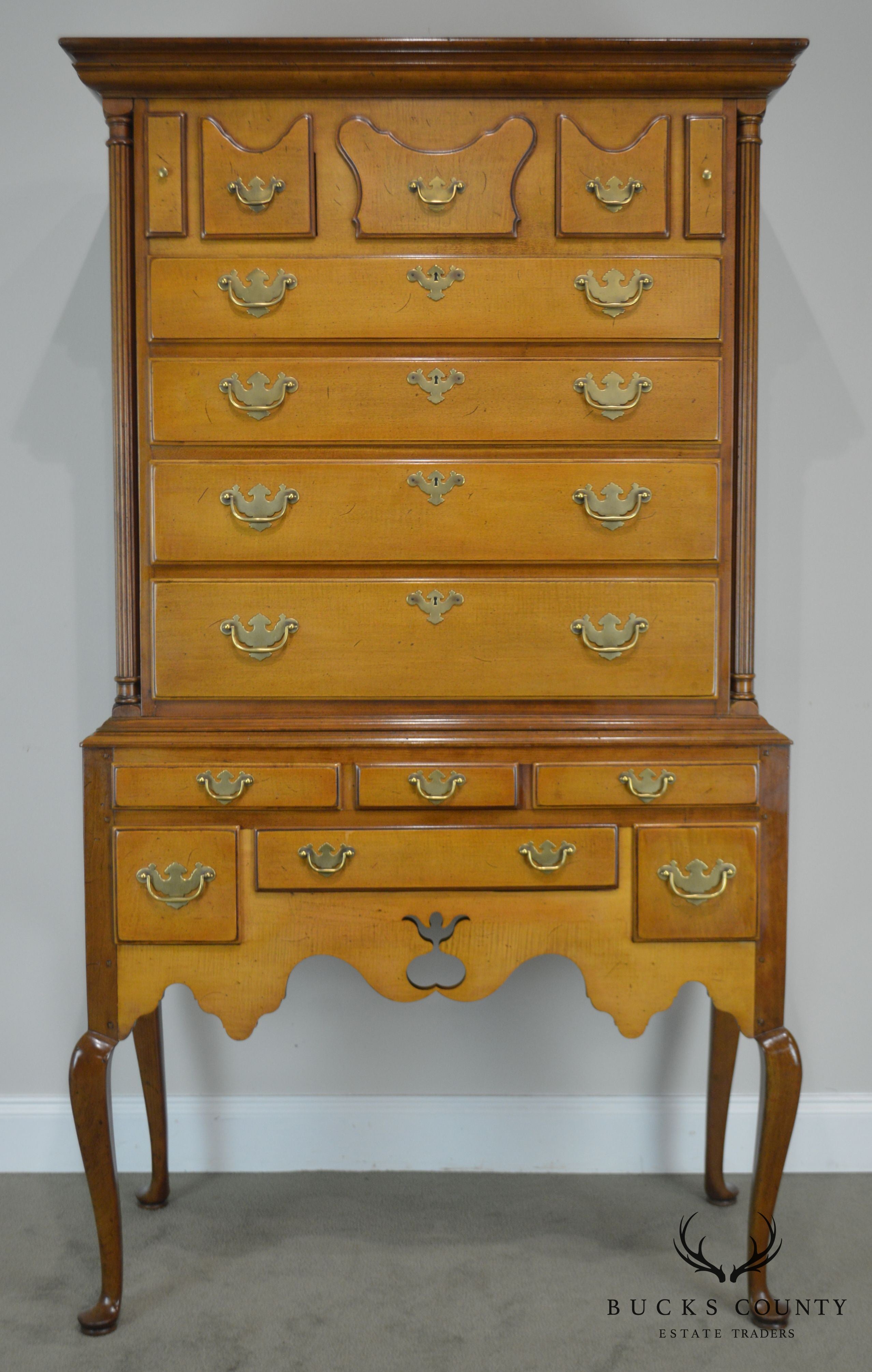 Hickory Chair New England Style Maple Highboy