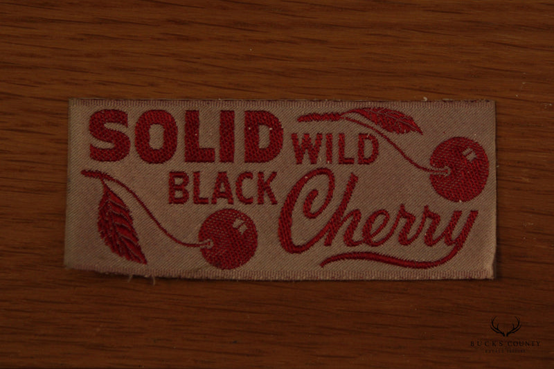 Henkel Harris Chippendale Style Vintage Black Cherry Dresser