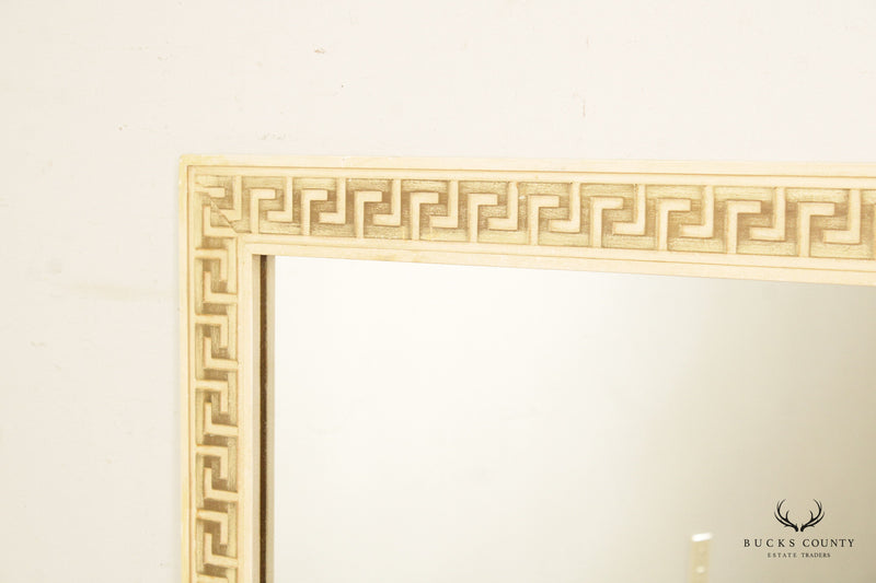 Hollywood Regency Painted Greek Key Wall Mirror