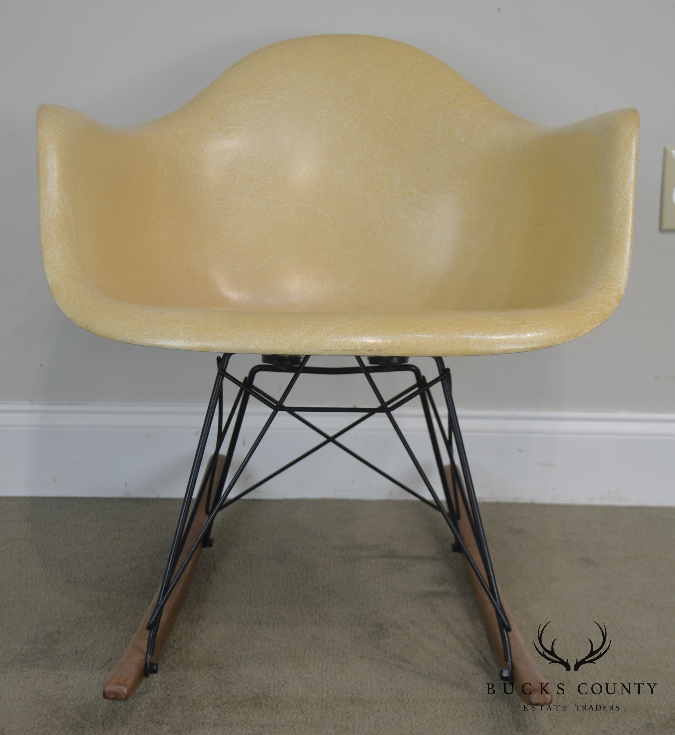 Herman Miller Charles and Ray Eames Fiberglass Shell Rocker