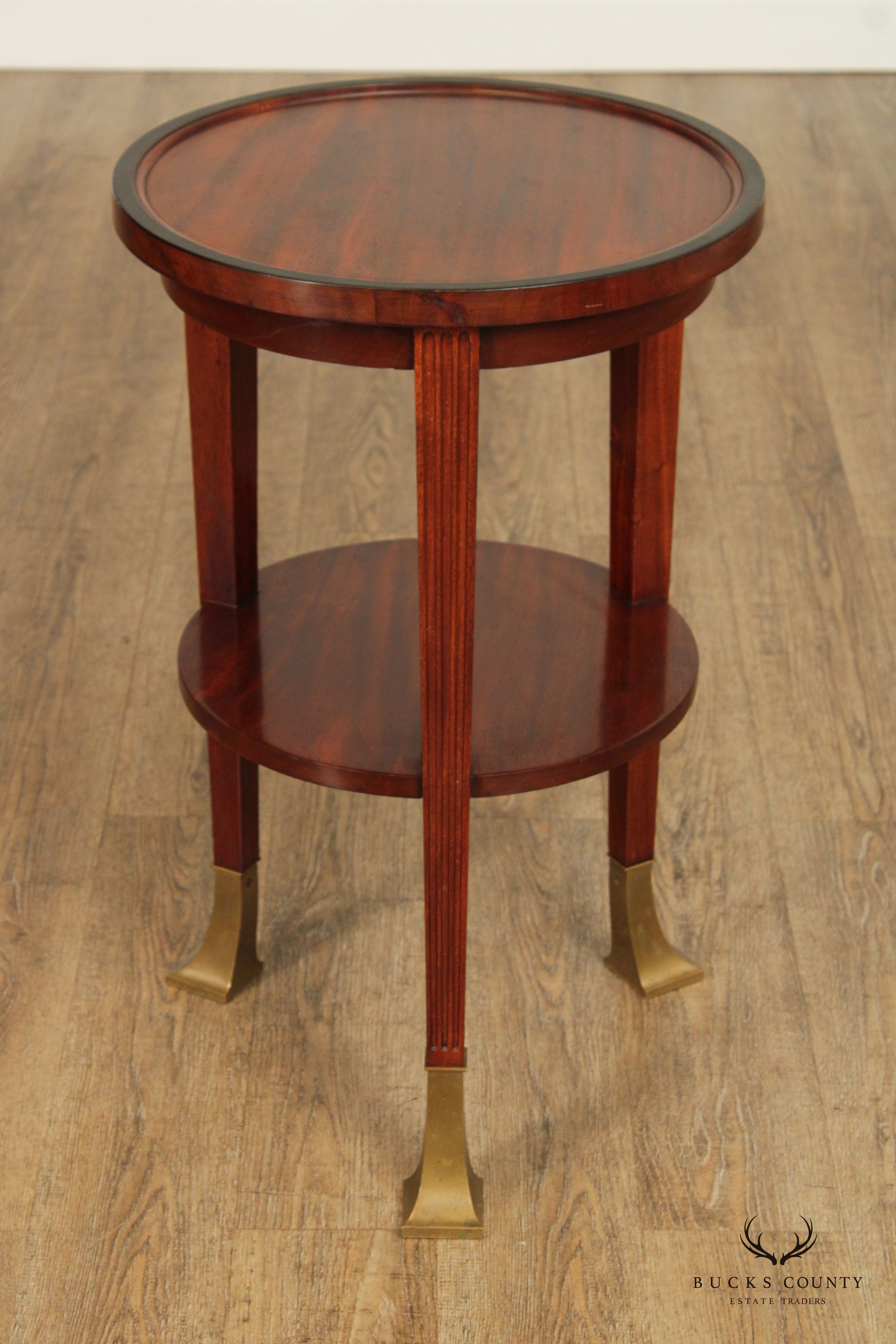 Art Deco Two-Tier Mahogany Side Table