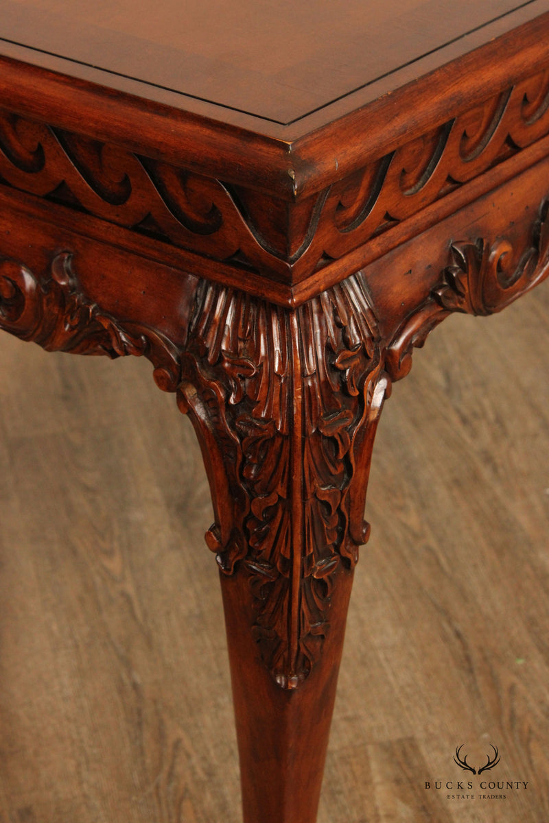 Georgian Style Carved Paw Foot Writing Desk