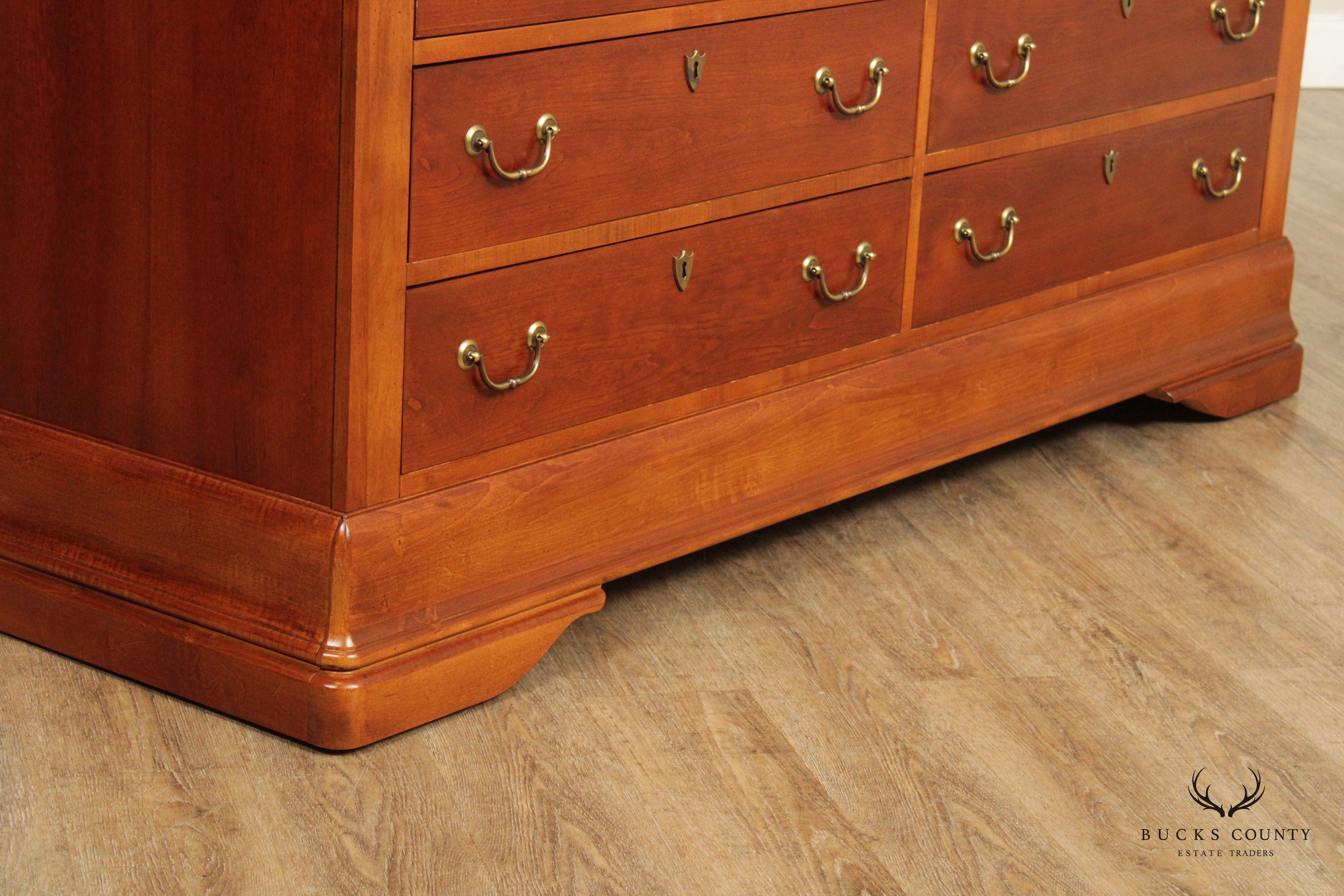 Hooker Furniture French Louis Philippe Style Cherry Double Dresser
