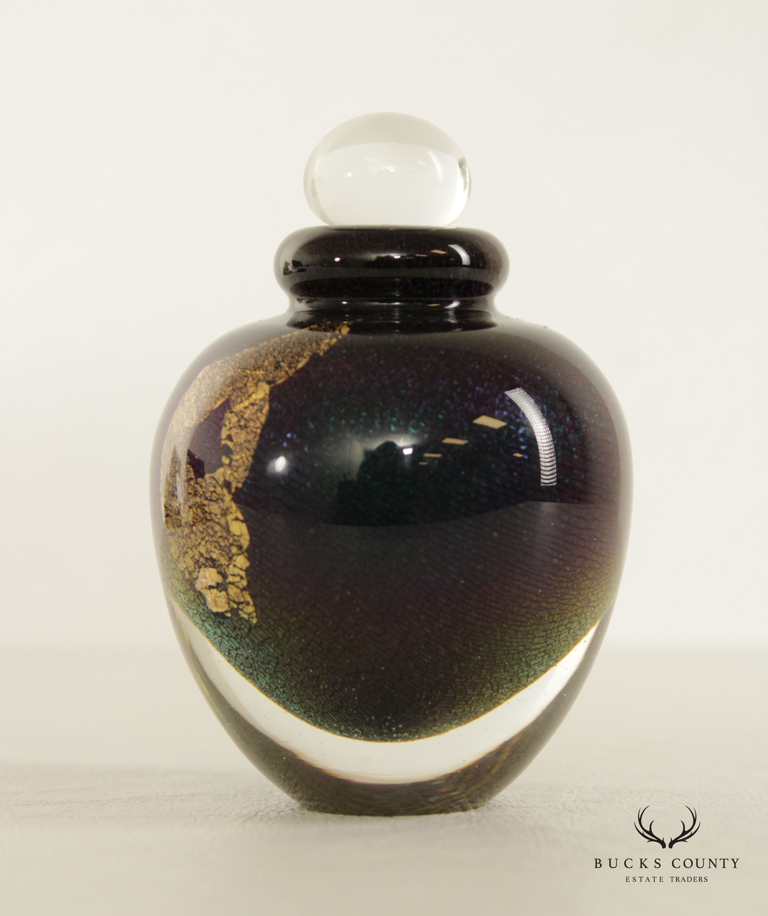 Robert Eickholt Blown Glass Perfume Bottle