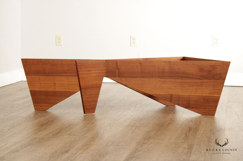 Mid Century Modern Sculptural Walnut Coffee Table Base