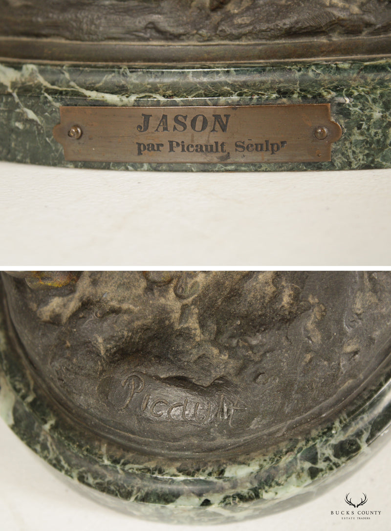 Emile Louis Picault 'Jason' Statue Converted Table Lamp