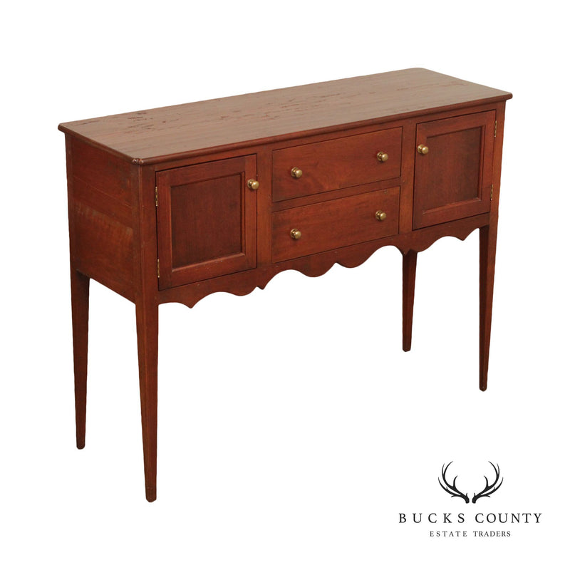 Early American Style Custom Quality Cherry Sideboard Server