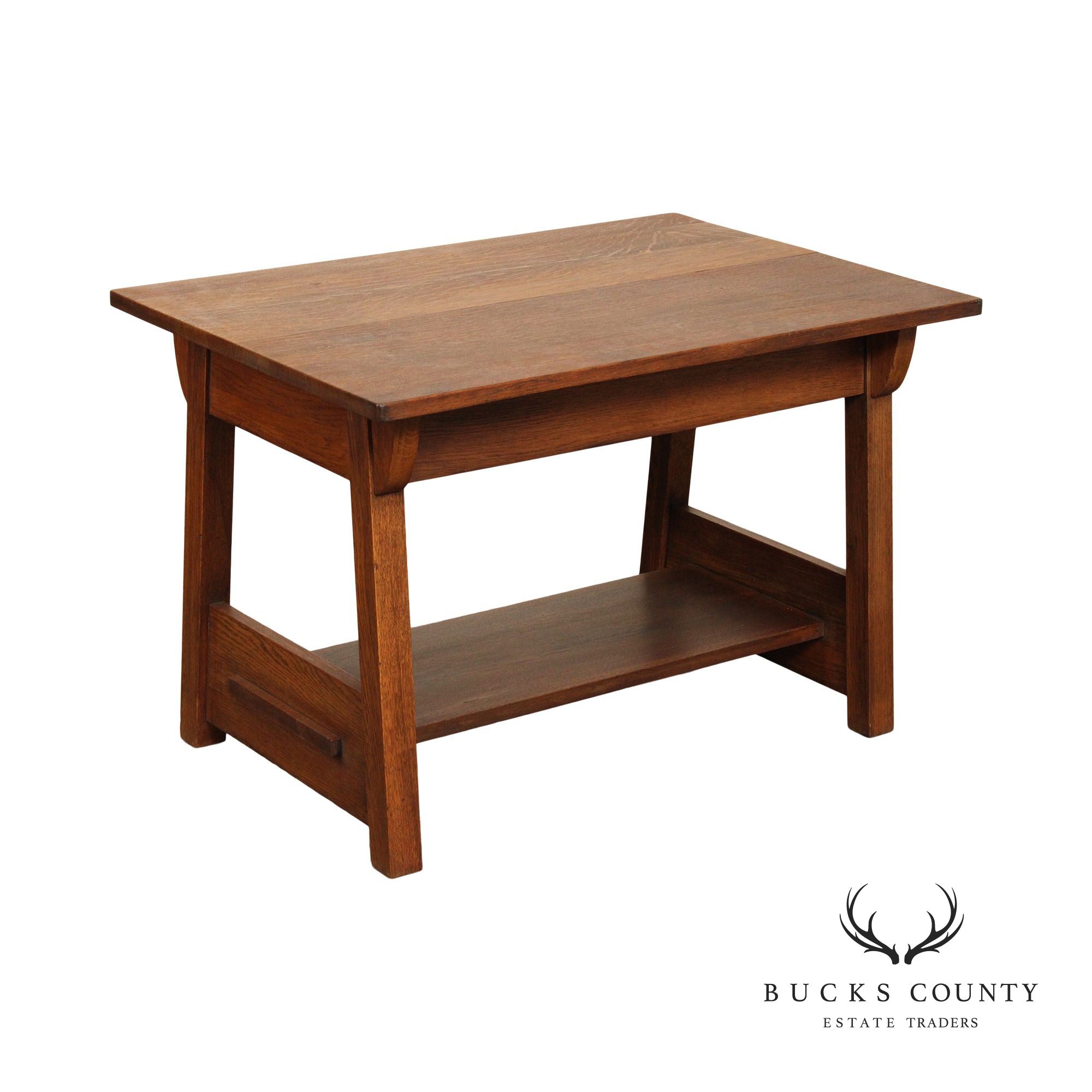 Limbert Antique Mission Oak Library Table