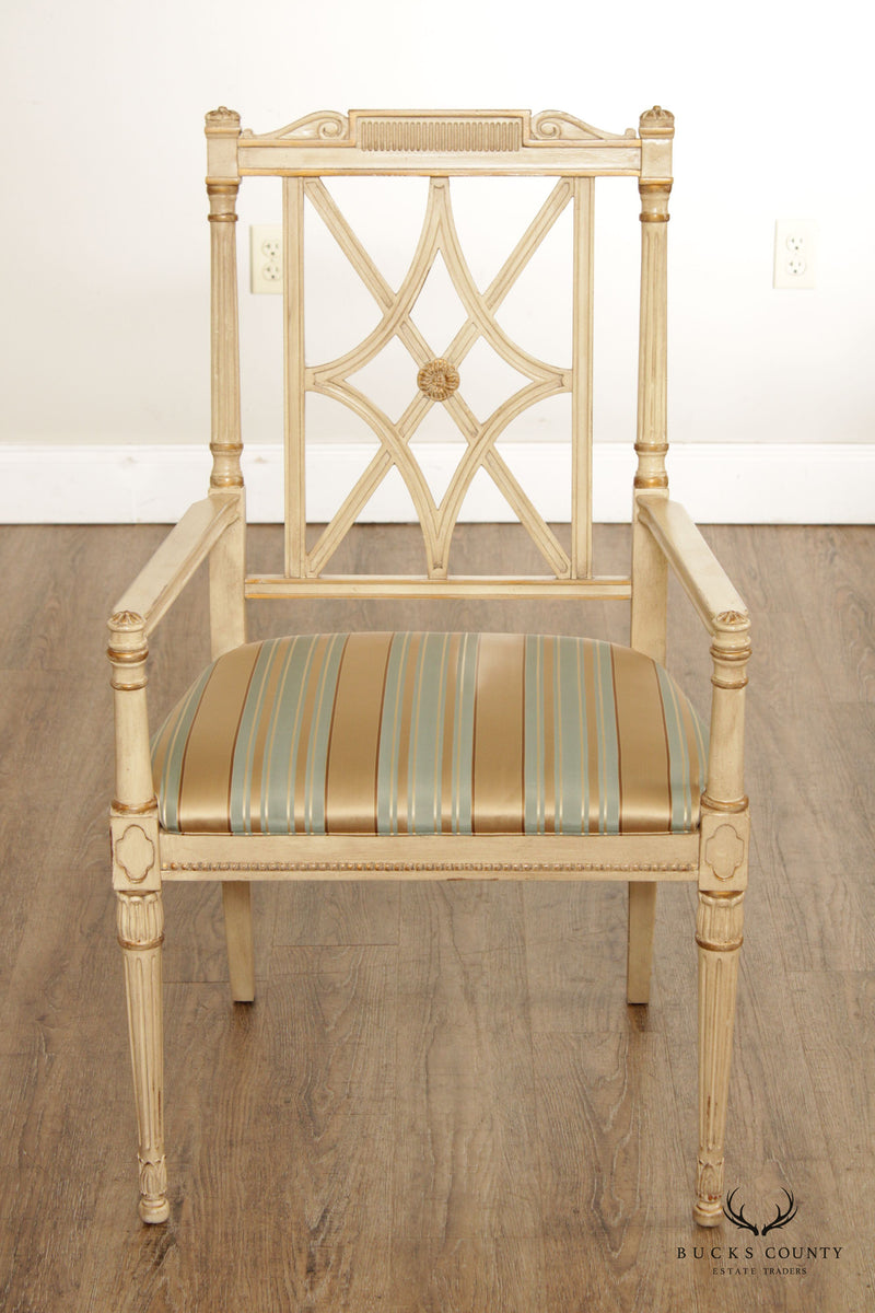 Italian Florentine Style Paint Decorated Armchair