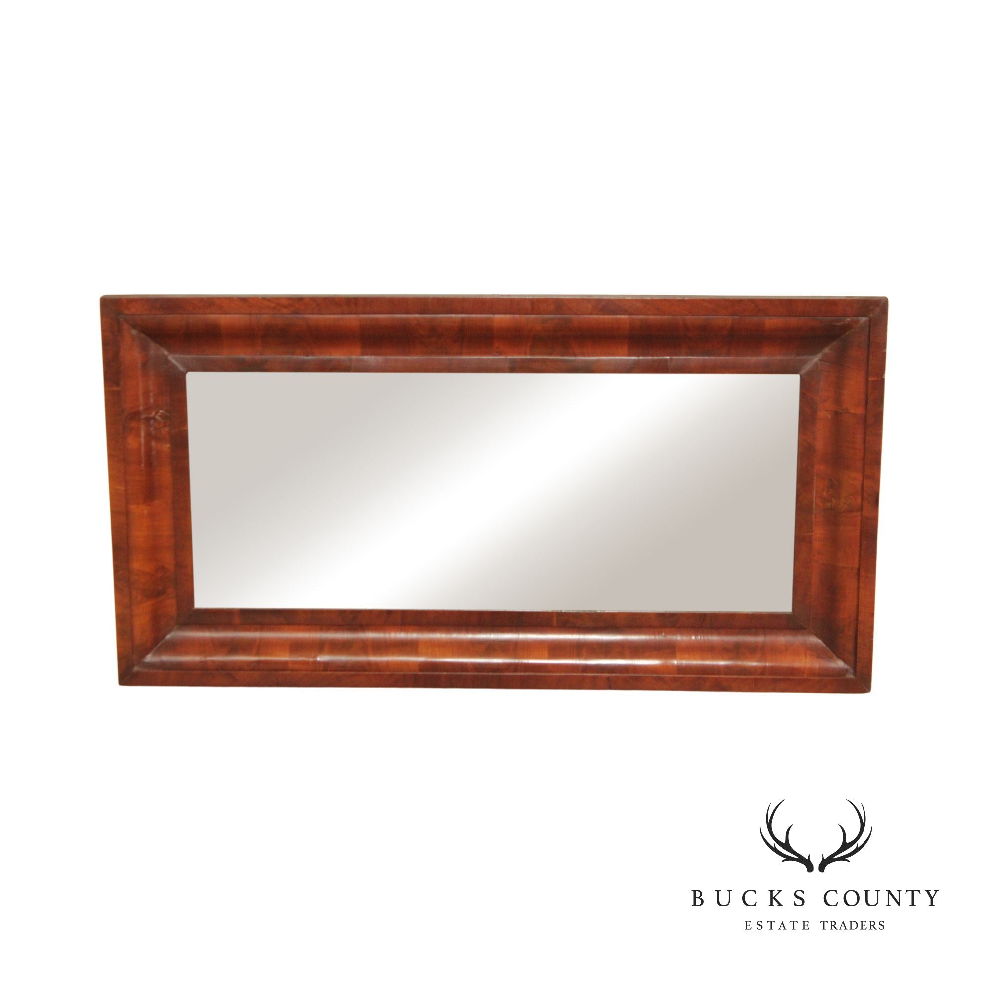 American Empire Mahogany Ogee Over-Mantel Mirror