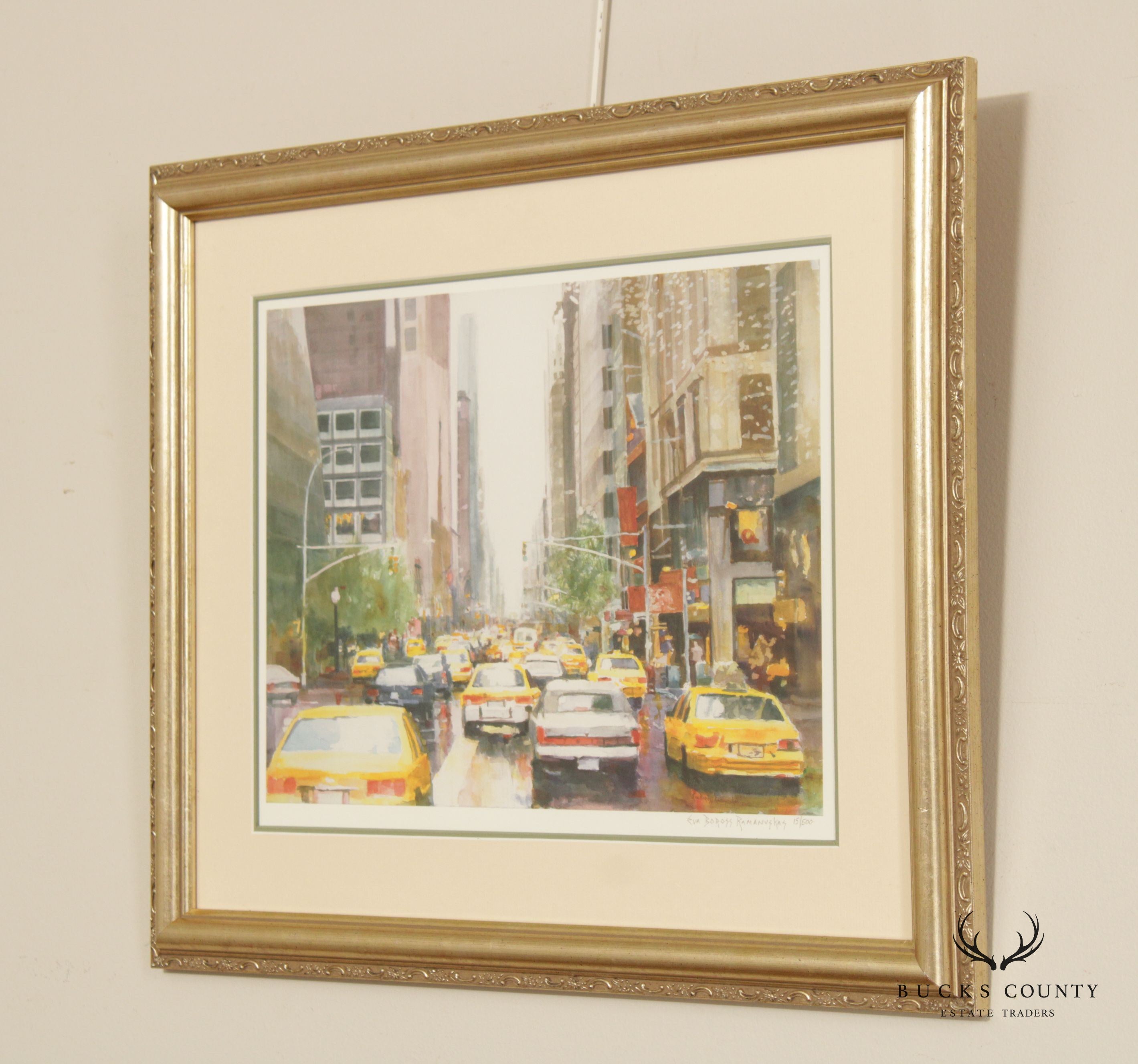 Urban Street Scene Limited Edition Art Print by Eva Ramanuska