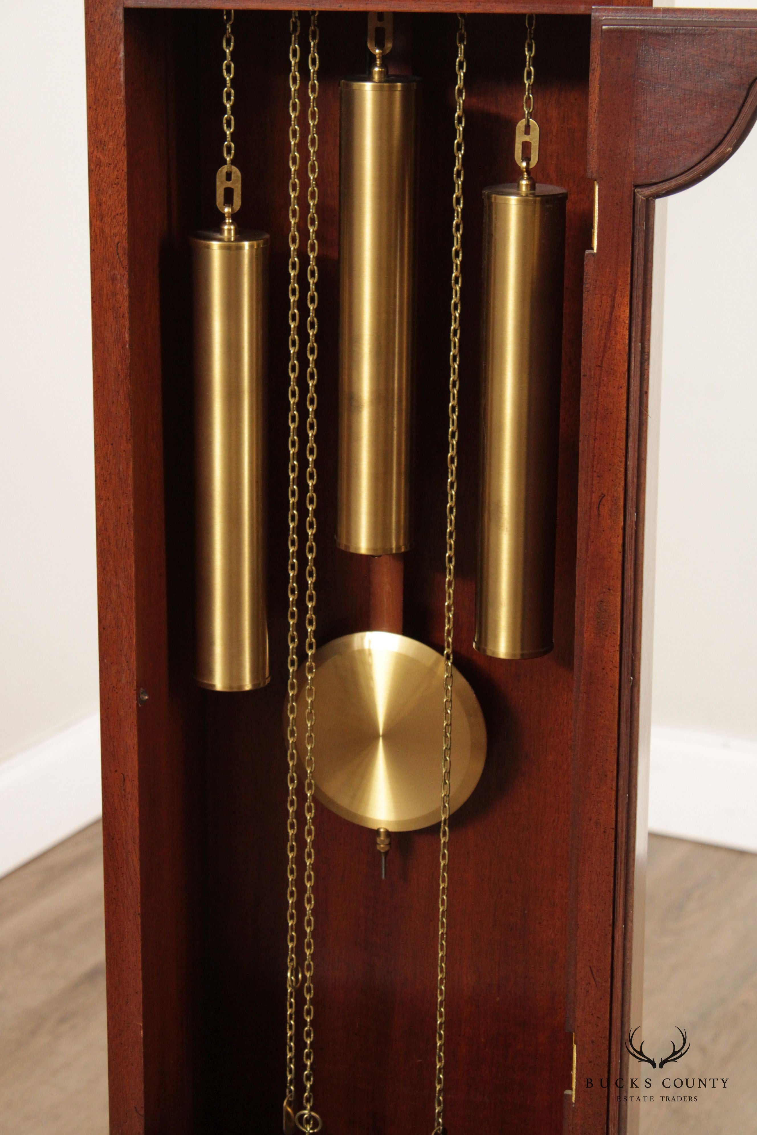 Colonial of Zeeland Mahogany Grandfather Case Clock