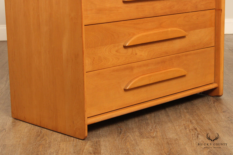 Templeton Mid Century Modern Maple Tall Chest of Drawers