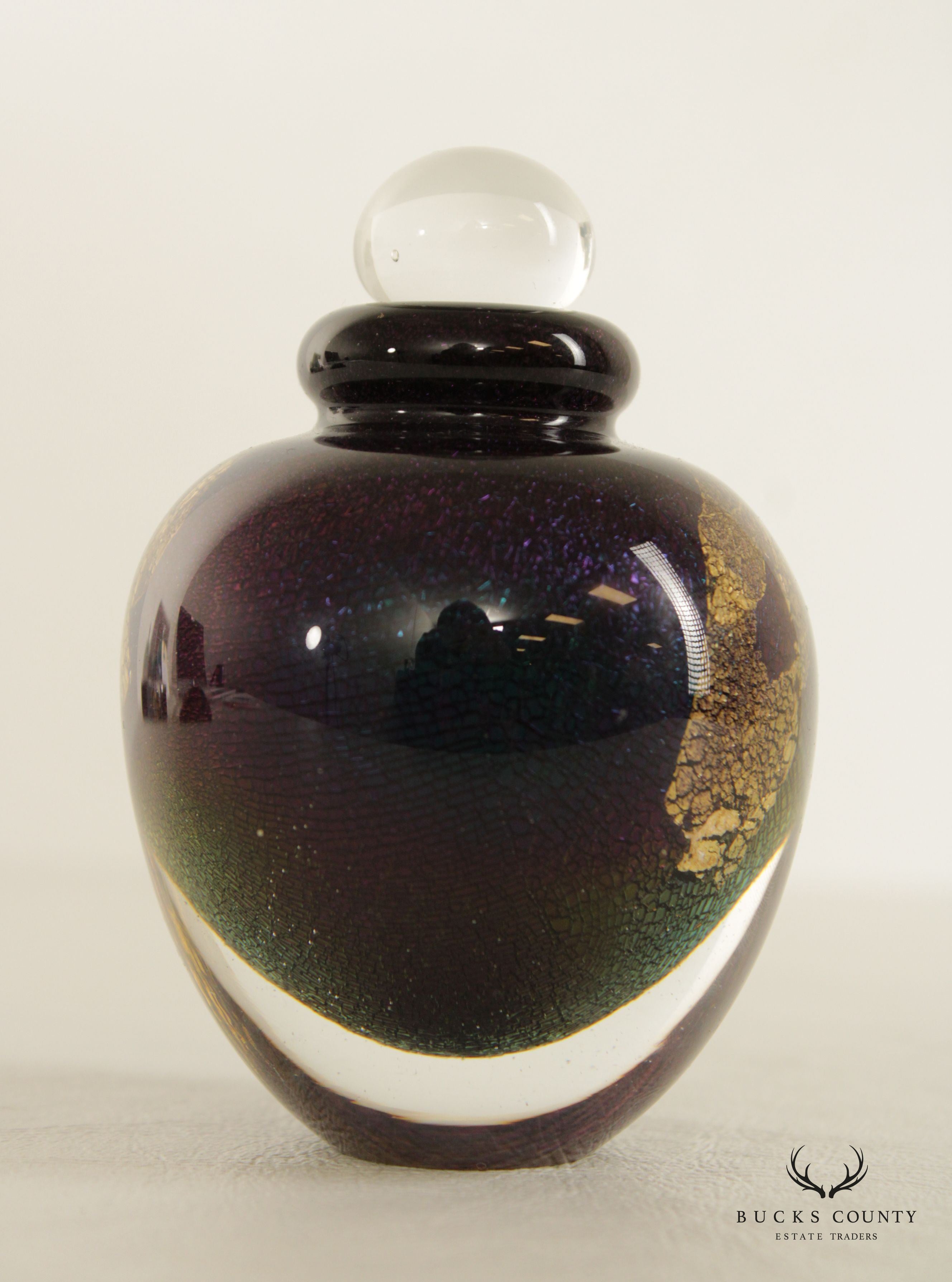 Robert Eickholt Blown Glass Perfume Bottle