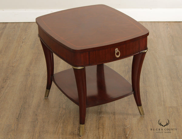 Thomasville Bogart Collection Art Deco Style Mahogany Side Table