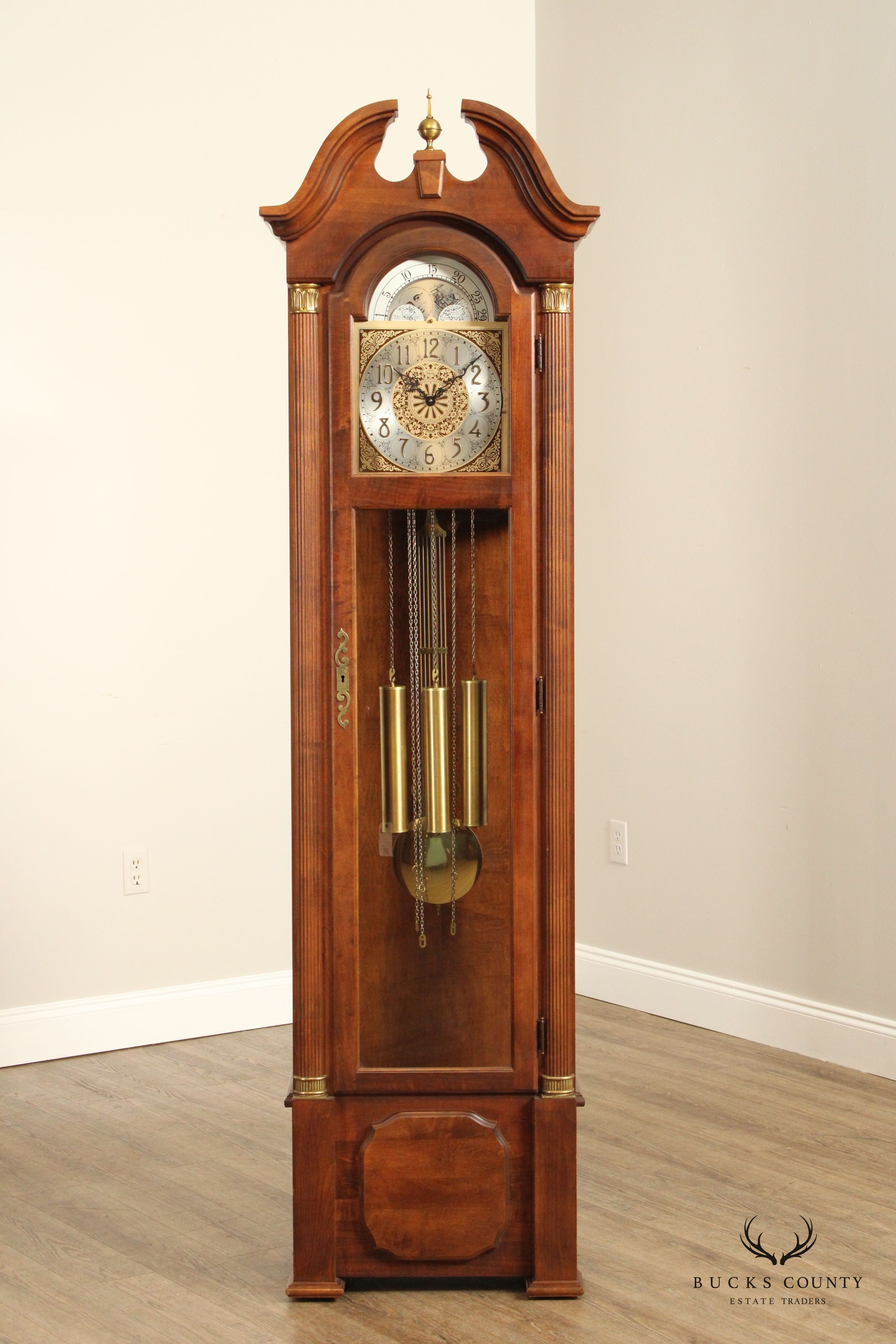 Ridgeway Georgian Style Tall Case Grandfather Clock