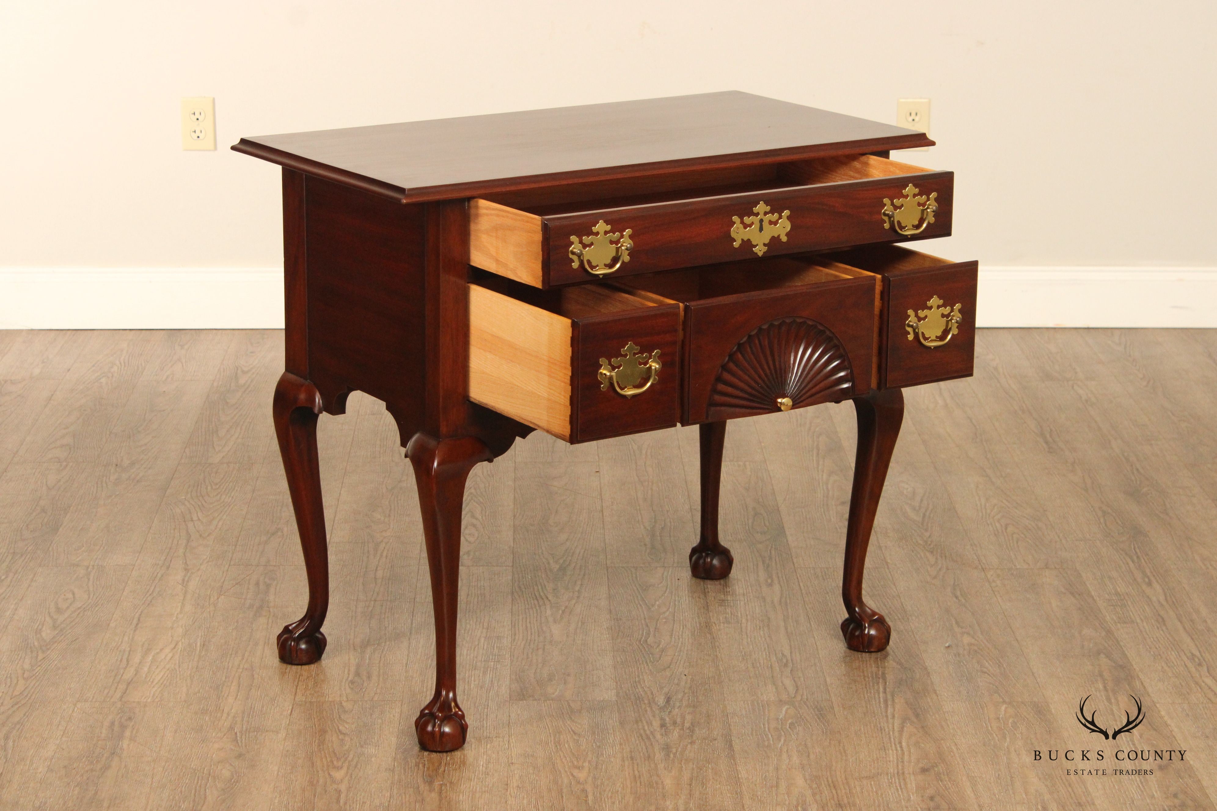 Henkel Harris SPNEA Chippendale Style Mahogany Lowboy