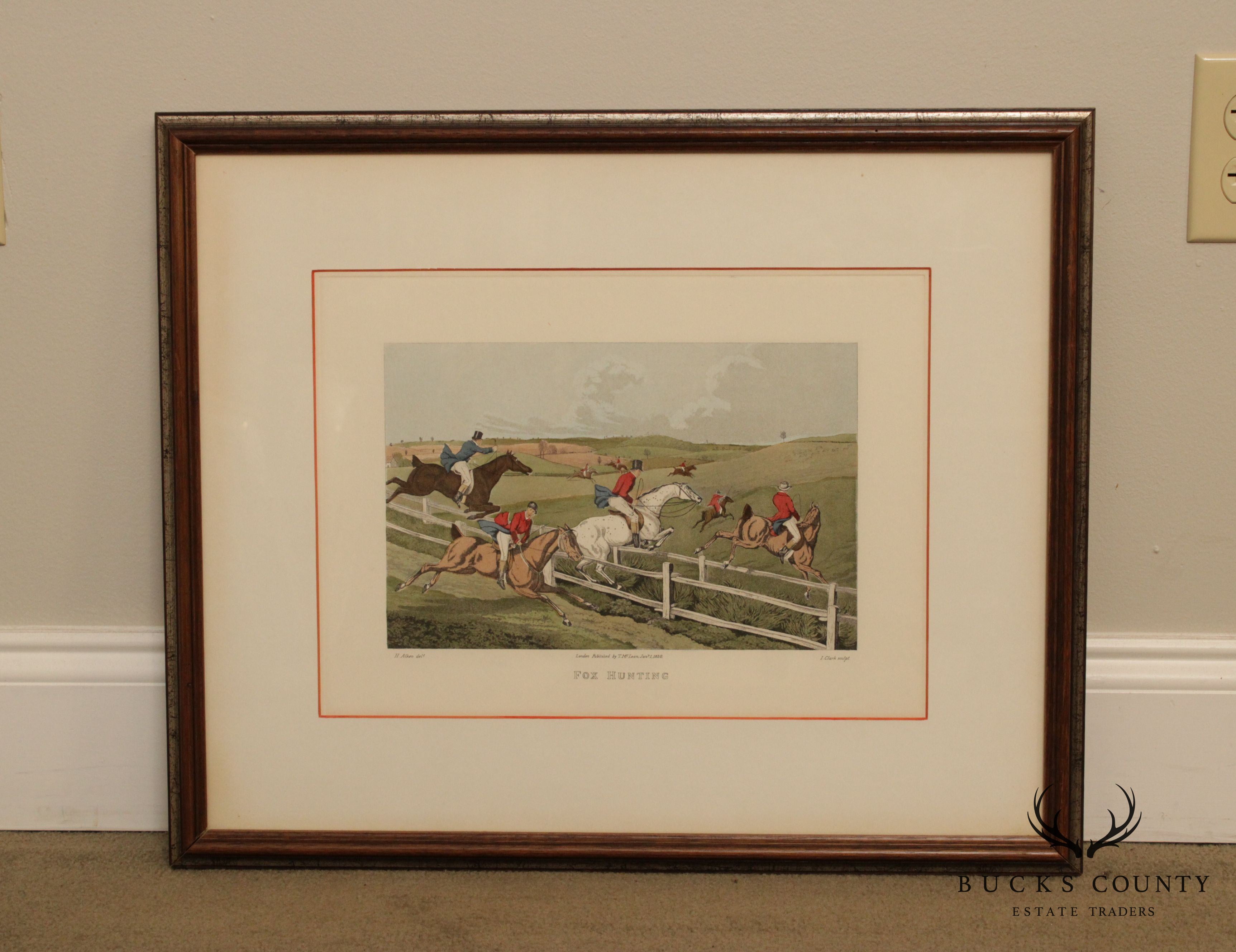 Antique British Print, 'Fox Hunting', after Henry Thomas Alken