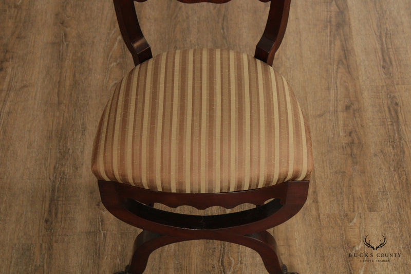 American American Classical Period Mahogany Side Music Chair