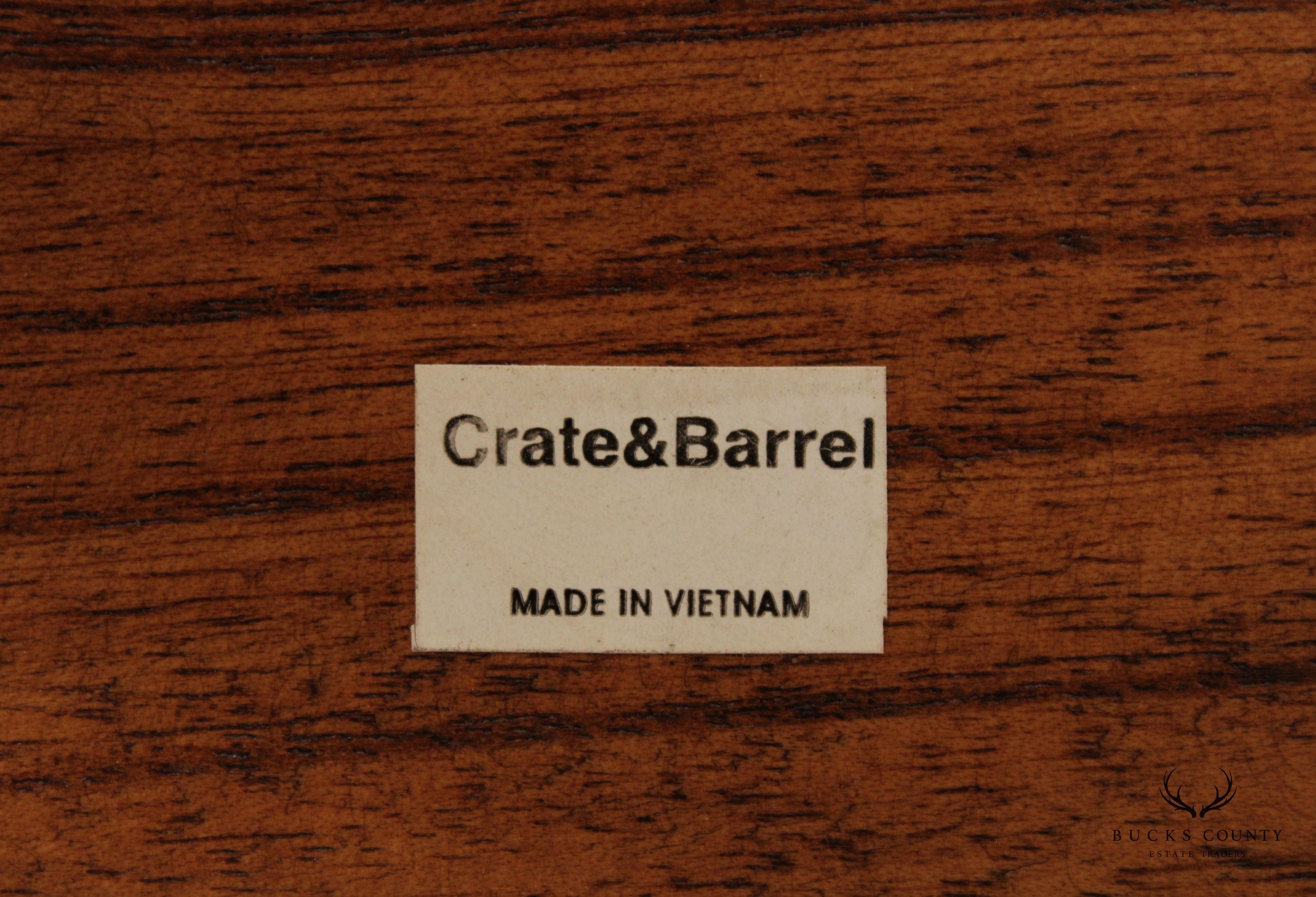 Crate & Barrel Contemporary Wood End Table