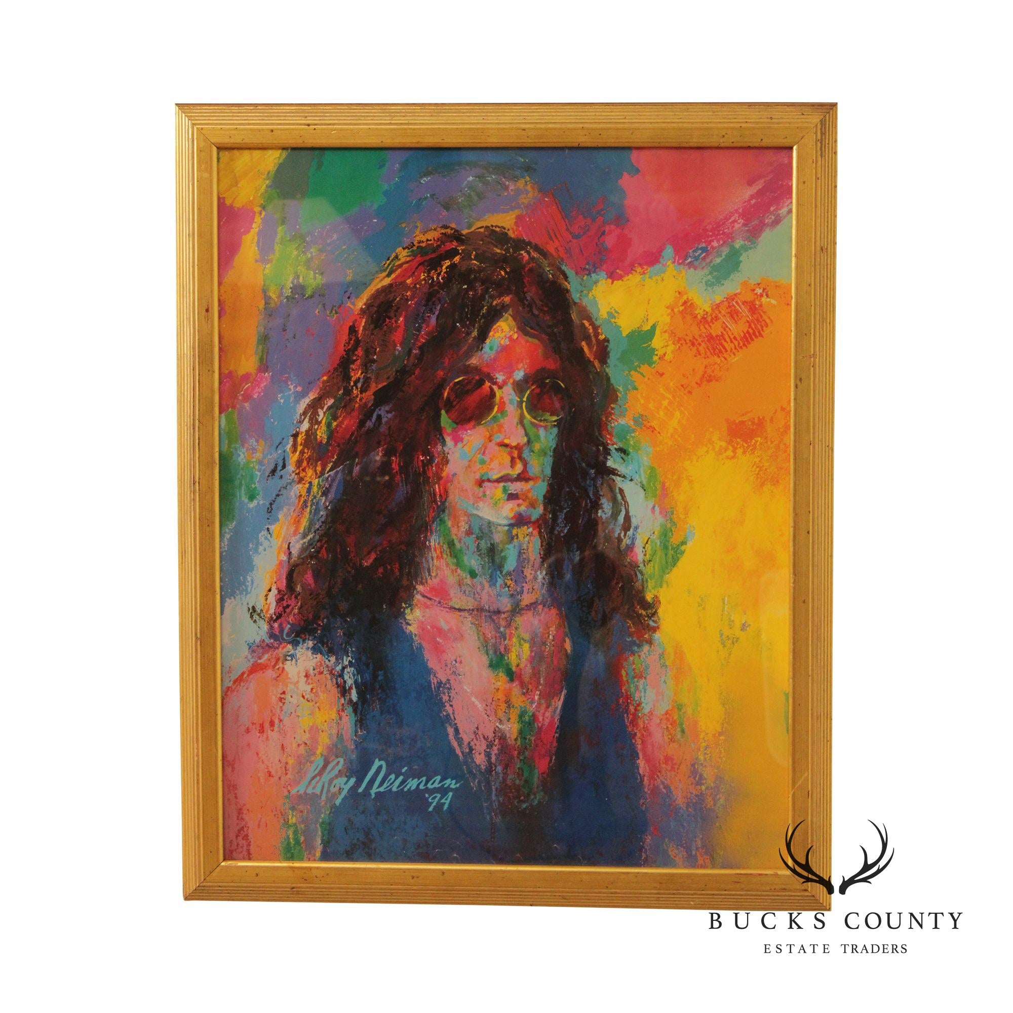 Leroy Neiman 'Howard Stern' Portrait Framed Lithograph Print