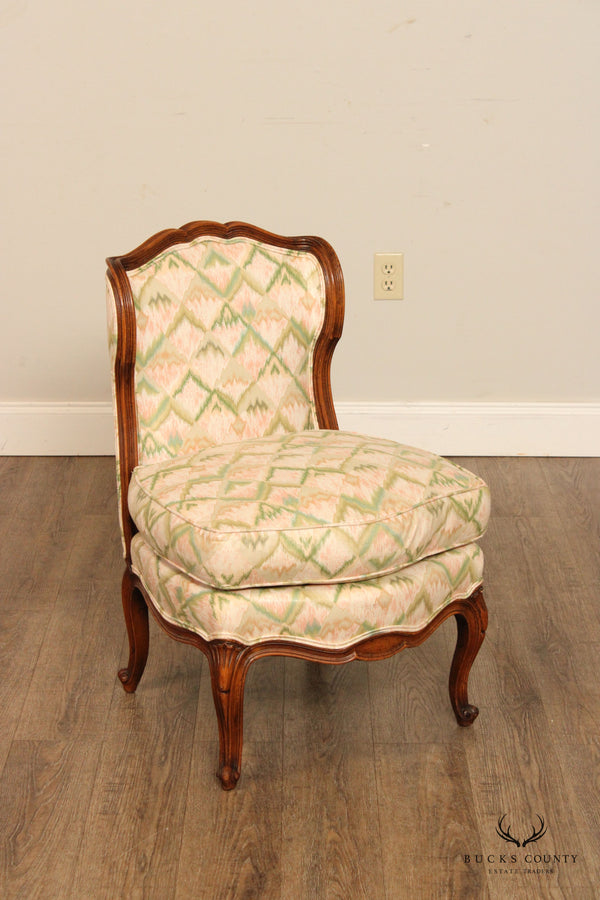 French Louis XV Style Vintage Slipper Chair