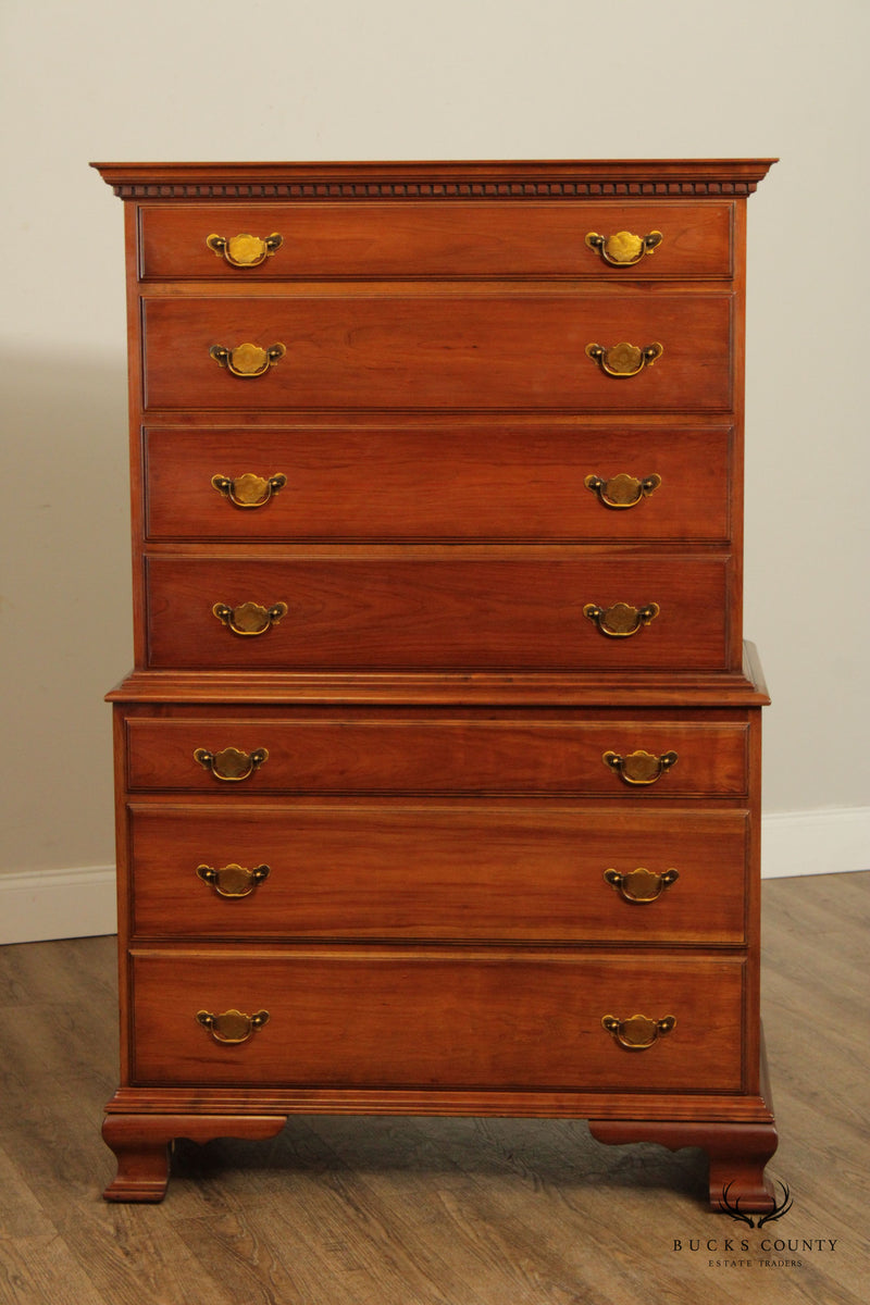 Pennsylvania House Chippendale Style Vintage Cherry Tall Chest