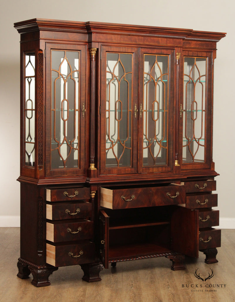 Drexel Heritage Nine Elms Collection Breakfront China Cabinet