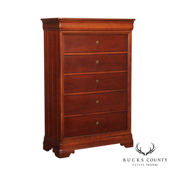 Thomasville 'Impressions' Louis Philippe Style Cherry Tall Dresser