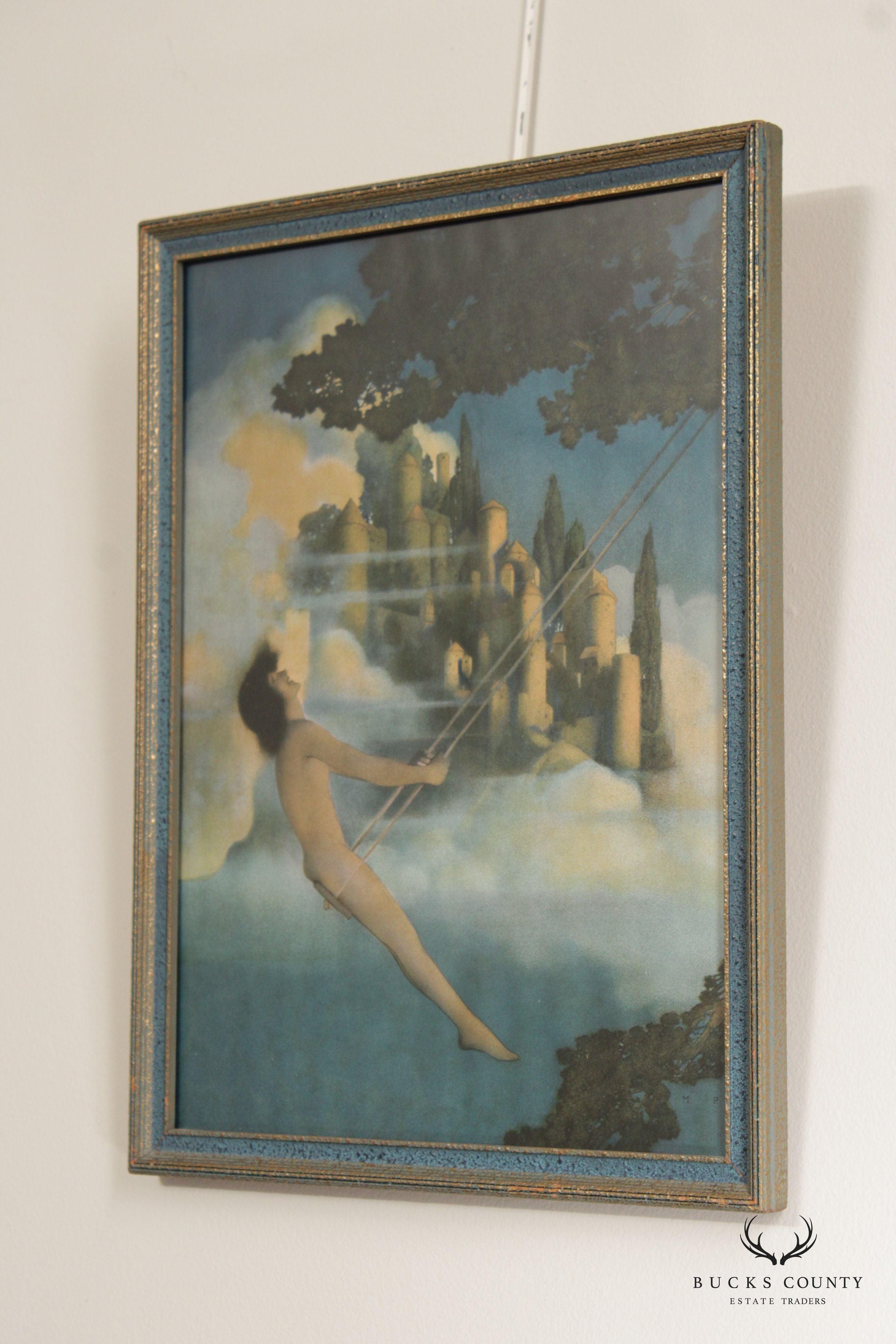 Maxfield Parrish Arts & Crafts Framed 'Dinkey Bird' Print