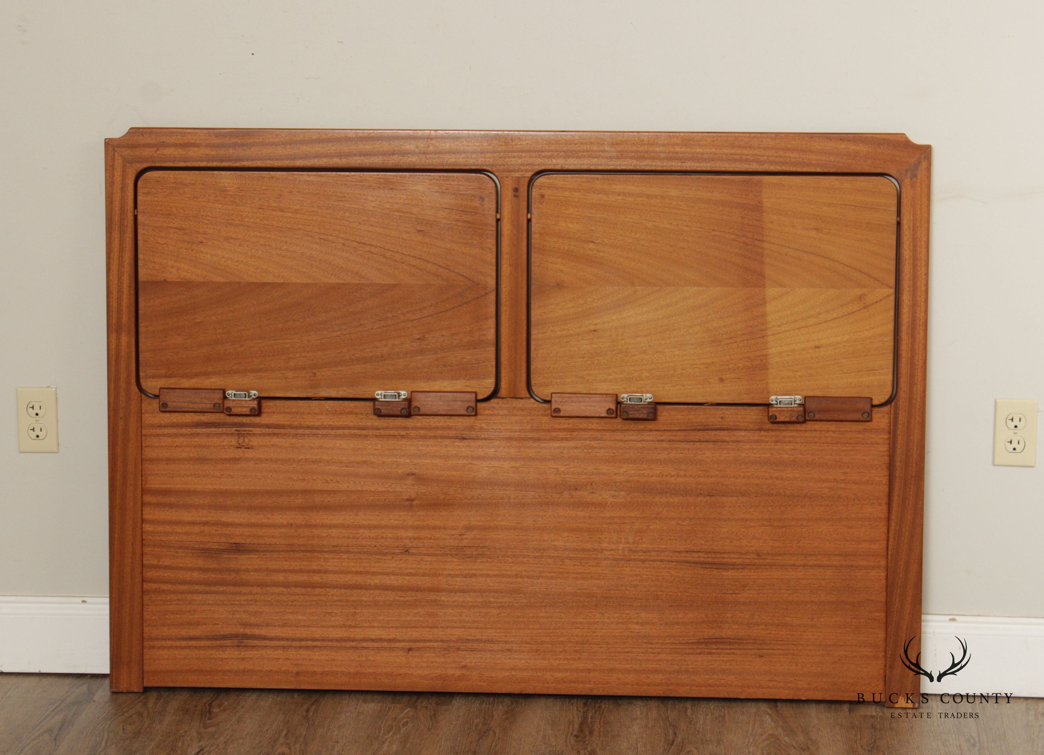 George Tanier Selection Danish Modern Teak Full Size Headboard