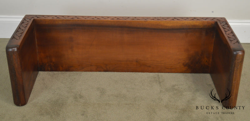 Dovetailed Top Custom Studio Quality Vintage Carved Low Table