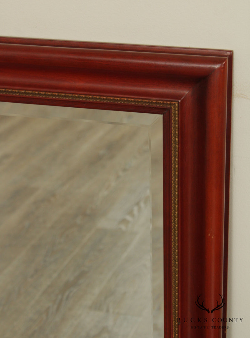 Vintage Cherry & Partial Gilt Frame Wall Mirror