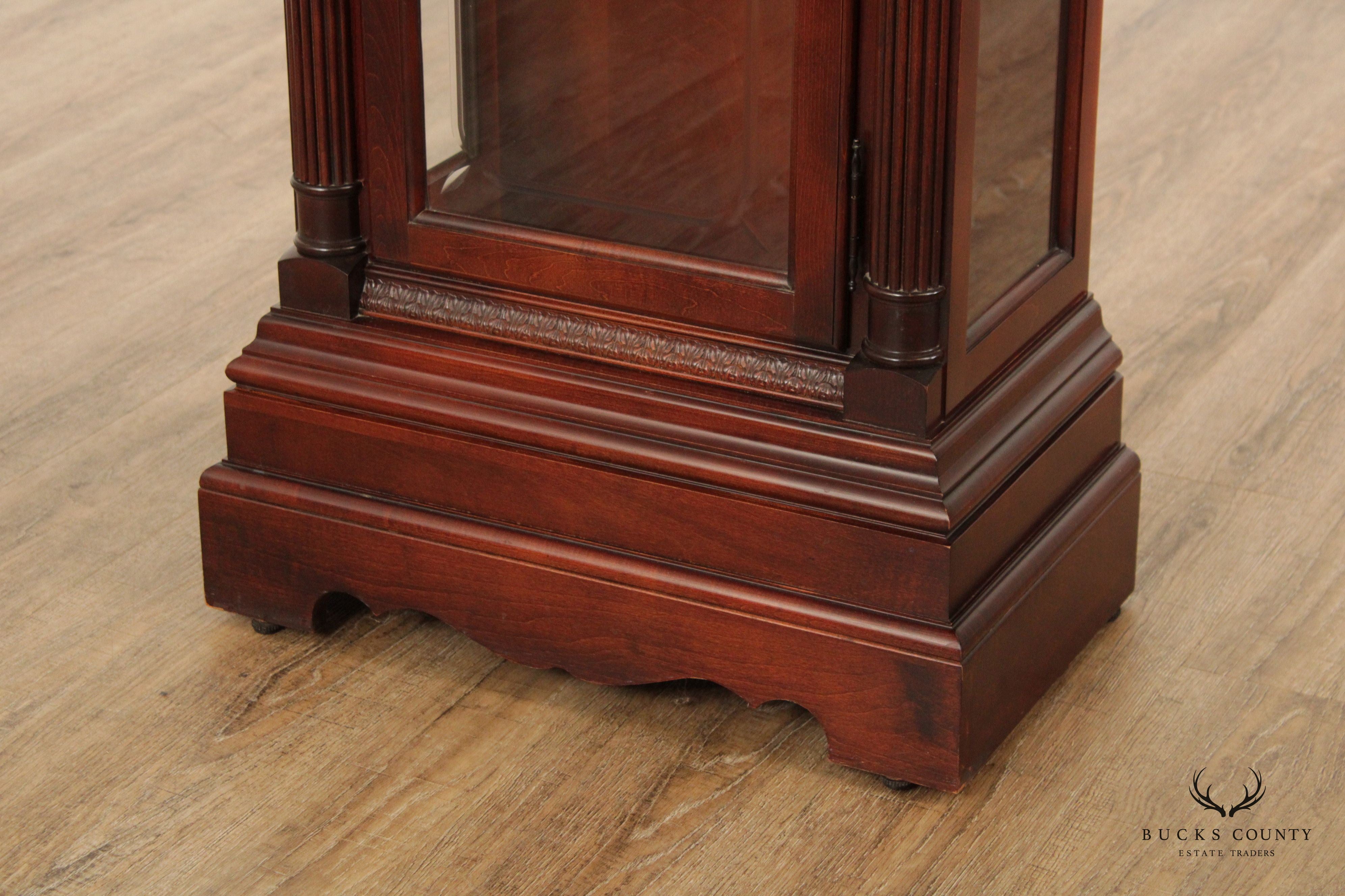 Howard Miller 'Landsbury' Cherry Grandfather Case Clock