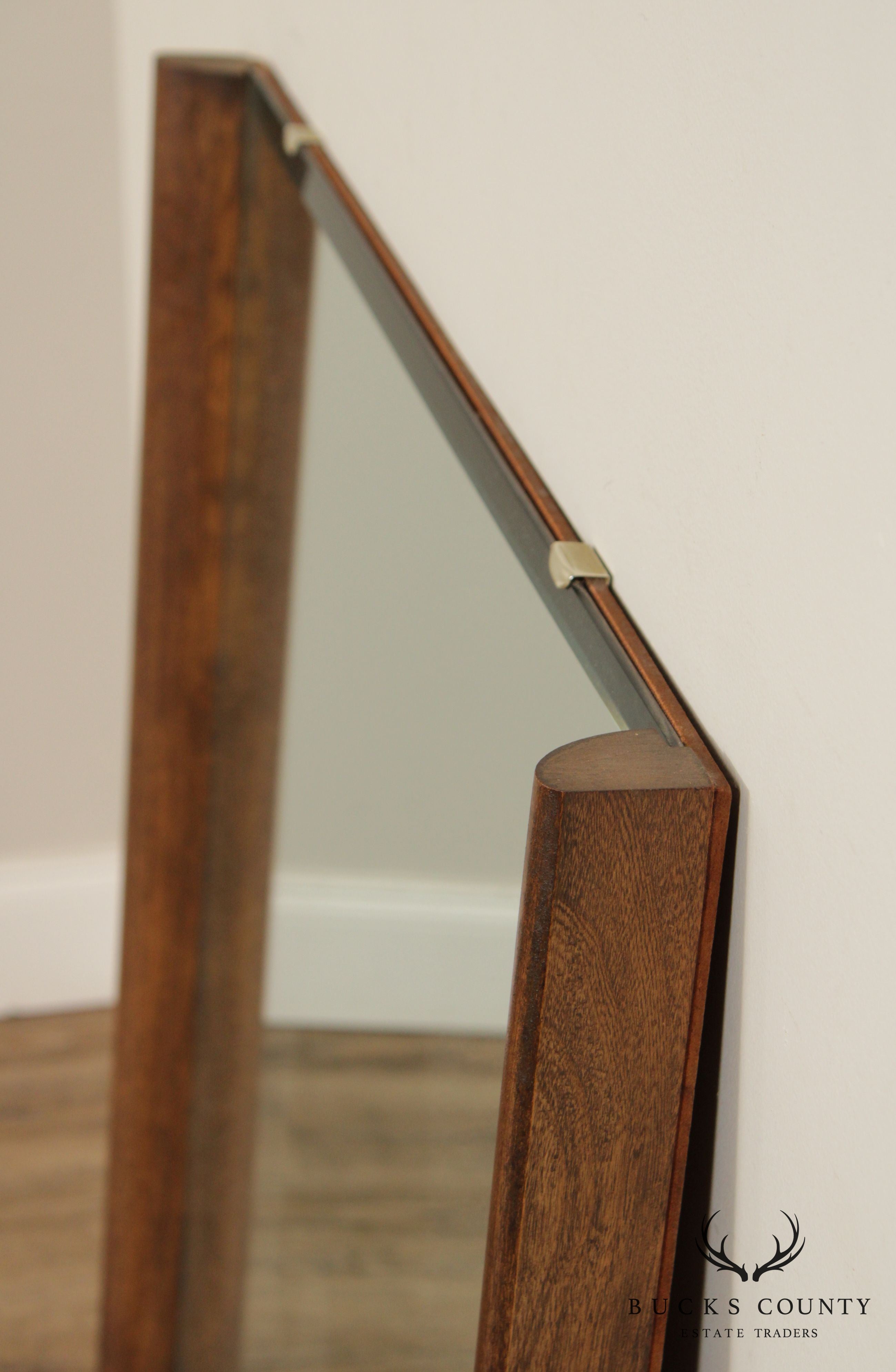 Mid Century Modern Walnut Framed Mirror