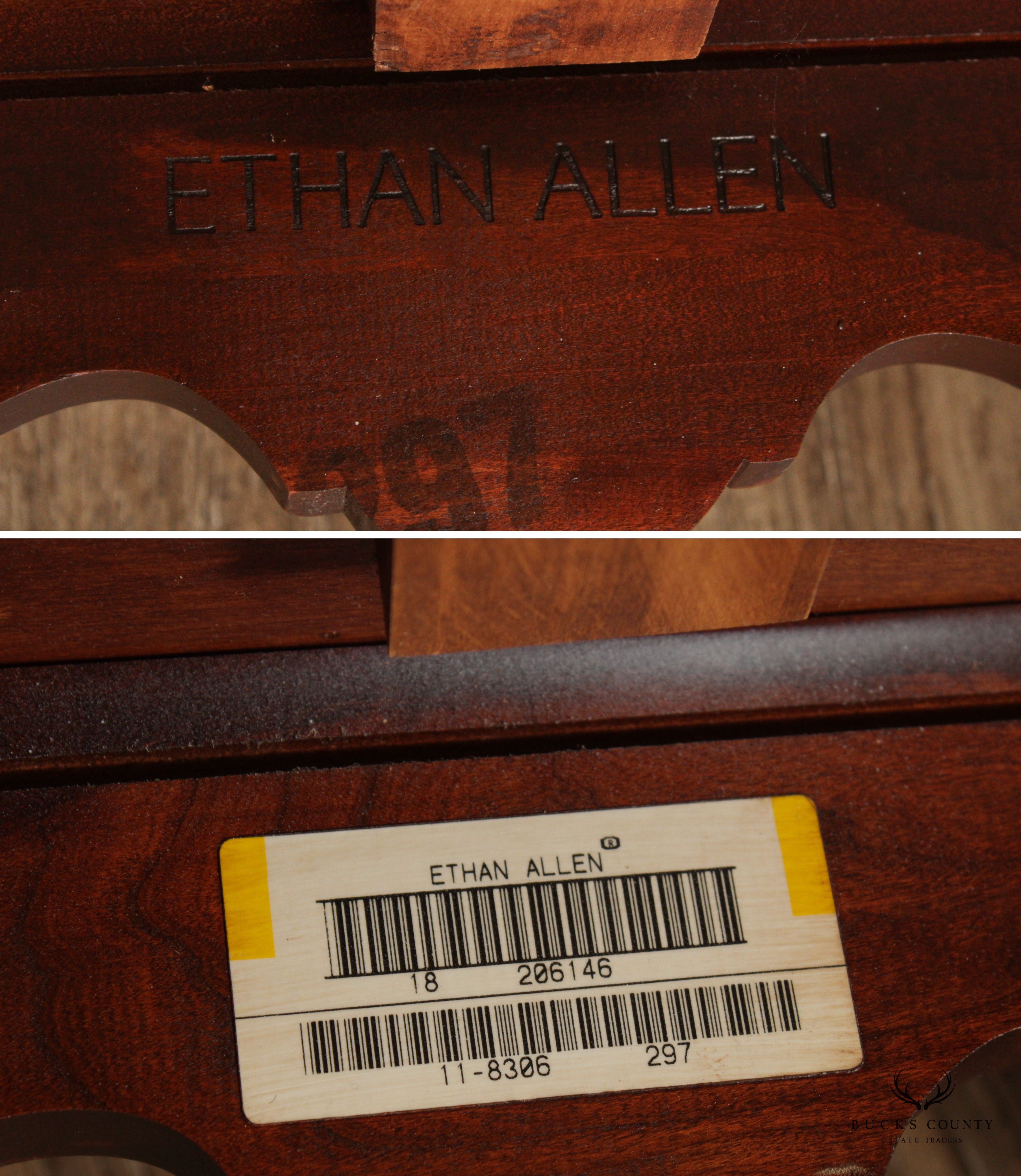 Ethan Allen 'Georgian Court' Oval Top Cherry Side Table