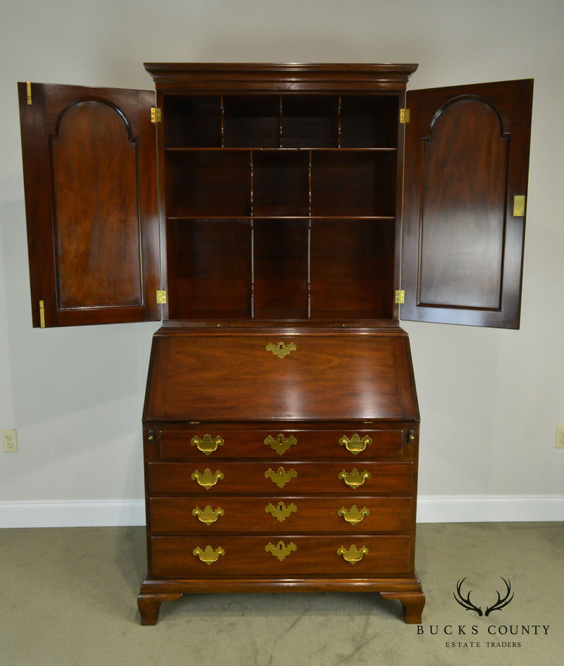 Kittinger Historic Newport Collection Mahogany Chippendale Secretary Desk