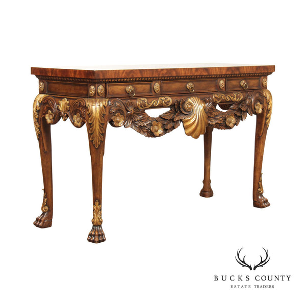 Theodore Alexander Althorp Collection George III Style Parcel Gilt Console
