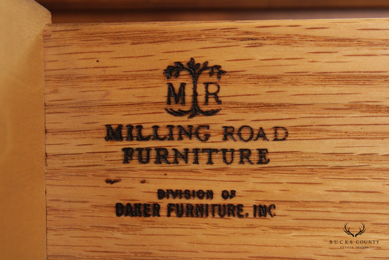 Baker Milling Road George III Style Walnut Secretary Desk