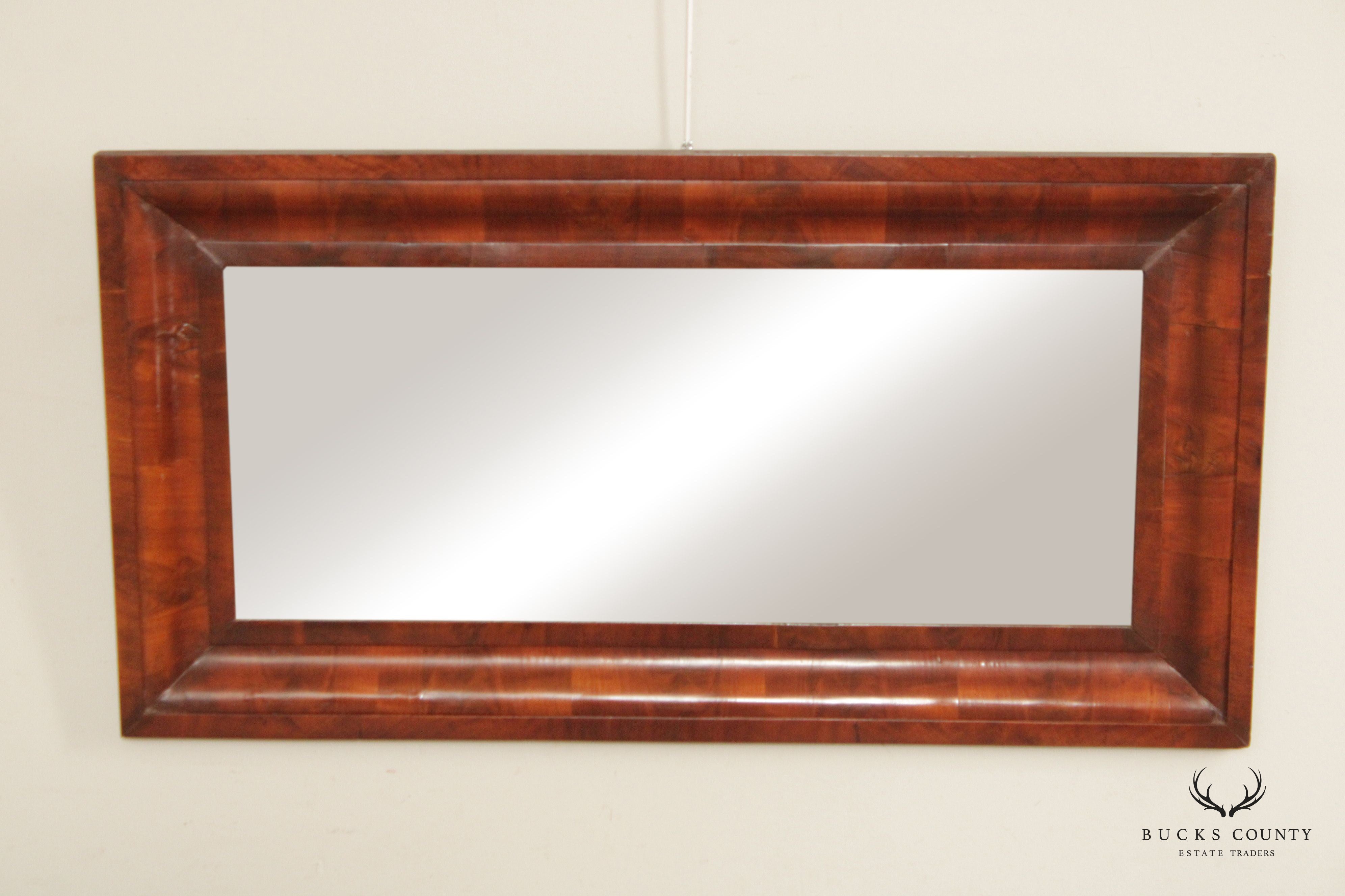 American Empire Mahogany Ogee Over-Mantel Mirror